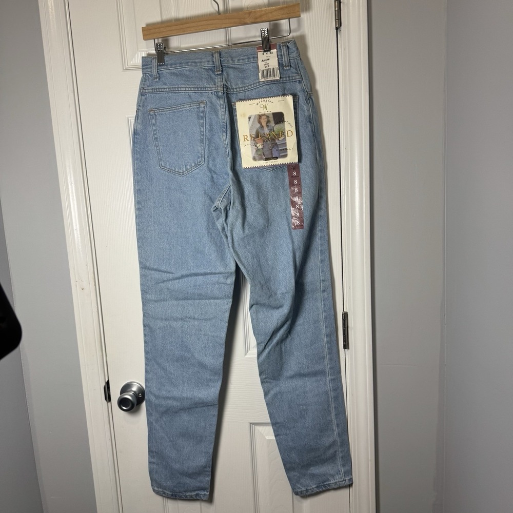 New Vintage Wrangler Jeans Women's 8 For Women Relaxed Tapered Light Blue 28x32